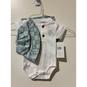 NWT Rachel Zoe Teal Bodysuit & Shorts Outfit - 6-9M